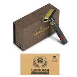 VIKINGS BLADE Adjustable Double Edge Safety Razor + Luxury Case. Smooth, Reusable, Eco-Friendly (The Emperor Meiji)