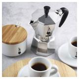 Bialetti - Moka Express: Iconic Stovetop Espresso Maker, Makes Real Italian Coffee, Moka Pot 3 Cups (4.3 Oz - 130 Ml), Aluminium, Silver