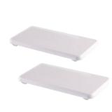 YEECOPON Set of 2 Vanity Trays(6.3" * 3.15"), Water Absorbing Diatomite Coasters, Stone Tray Used for Soap Bottle & Toiletries in Kitchen & Bathroom