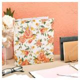 Paper Junkie 2 Pack Colorful Floral 3 Ring Binder with 1.5 Inch Rings, Decorative File Folder for Office Supplies, Planner, Portfolio, 250 Sheet Capacity (11.5 x 10.5 in)