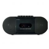 onn. Portable CD/Cassette Boombox with Bluetooth Wireless Technology, Black