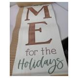 9086458 Home for The Holliday & Happy Fall Porch Sign, Assorted Color - 43.75 in. - Pack of 4 - Retail: $91.19