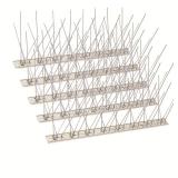 SEEKSEE 10 Pack Bird Spikes 13 inch Pigeon Spikes Anti-Bird Nails Bird Repellent Metal Bird Deterrent Spinners of Stainless Steel Bird Spikes for Pigeon and Other Small Birds (10.8 Feet) 9