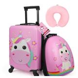 emissary Kids Luggage With Wheels For Girls, Unicorn Kids Luggage Set, Childrens Luggage For Girls With Wheels, Kids Suitcases With Wheels For Girl, Toddler Suitcase For Girls, Travel Luggage For Kids