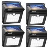 BAXIA TECHNOLOGY Solar Outdoor Lights Wireless Security Motion Sensor Outdoor Lights Solar Lights Outdoor Waterproof for Front Door,Backyard,Steps,Garage,Garden (400LM,4 Packs)