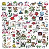 Demissle 428 PCS/72 Sheets Baseball Temporary Tattoos Baseball Softball Sport Themed Cool Waterproof Temporary Tattoos Stickers Birthday Party Decoration Supplies for Boys Girls Adult Classroom Prizes