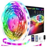 REEMEER Led Lights for Bedroom 33ft Led Lights with 44 Key IR Remote, Color Changing Led Strip Lights, Led Light Strips Used for Bedroom, Kitchen, Home Decoration