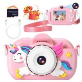 Kids Camera for Toddler Girls Boys Aged 3-9, YEEHAO 32MP Kids Toys Digital Camera 3 4 5 6 7 8 9 Year Old Girls, Children Birthday Gift for Kids