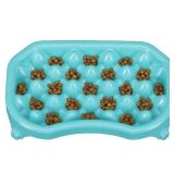 Neater Pet Brands - Neater Slow Feeder - Fun, Healthy, Stress Free Dog Bowl Helps Stop Bloat Prevents Obesity Improves Digestion (2.5 Cup, Aquamarine)