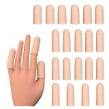 20 pieces Gel Finger Cots,Finger Protector, Silicone Finger Cap Finger Cover, Finger Support Sleeve for Trigger Finger, Hand Eczema, Finger Cracking and More - Retail: $3344.85