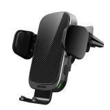 ZOOAUX Wireless Car Charger Vent Mount, 15W Fast Charging Auto-Clamping Car Mount, Air Vent Car Phone Holder for iPhone 15/15 Pro/14/13 Pro/XS/XR/X/8,Samsung S24/S23/22/S21/S10 (Grey)