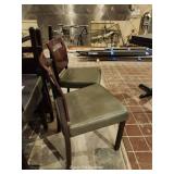 (4) Wooden Back Cushioned Dining Chairs