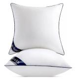 18x18 inch Pillow Inserts (Set of 2) Decorative 18" Pillow Inserts with 100% Cotton Cover Square Interior Sofa Throw Pillow Inserts Decorative White Pillow Insert Pair Couch Pillow (Retail $25.99)