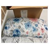 Body Pillows 40x60 in (Set of 2) One with striped pattern,  one with Blue/Pink Flowers (Retail $19.99)