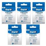 Glide Threader Floss, 30 Single-Use Packets each (Value Pack of 5)