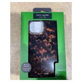 Kate Spade New York Apple iPhone 15/14/13 Protective Case with MagSafe - Transparent Tortoise.