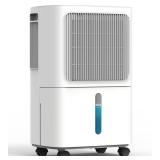 VEAGASO 2500 Sq. Ft Dehumidifier for Basement, 34 Pint Dehumidifiers For Home, Large Room, Auto Drain or Manual Drainage, Digital Control Panel, Auto Defrost, 24H Timer, Child Lock - Retail: $160.44