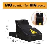 Feeke Rat Trap, Large Mouse Traps, Mouse Traps Indoor for Home, Instant Kill Traps for Mouse Rat Chipmunk, Quick Set Up and Reusable - 6 Pack, Black