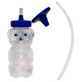 TalkTools Honey Bear Straw Cup for Babies - BPA-Free, Food-Grade Therapy Sippy Bottles for Speech and Feeding Training - Leak-Proof, Licensed Speech Pathologist (Single, 5, Ounce)