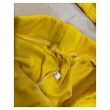 XL 2 piece yellow womenâs body suit