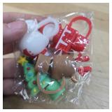 4 Pcs Christmas Theme Mixed Silicone Straw Caps Drink Protectors