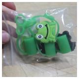 4 Pcs Cutesy Frog Theme Straw Caps Drink Protectors