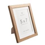 18x24 Poster Frame, Solid Oak 18 x 24 Poster Frames Matted to 16x20, 24x18 Natural Wooden Frame Horizontal or Vertical Wall Mounting, Set of 1