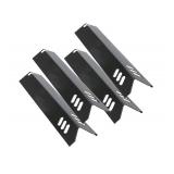 15 inch Porcelain Grill Heat Shields Replacment for Dyna-Glo DGF510SBP, DGF493BNP, Set of 4 Barbeque Grill Heat Plates for Backyard Grill Replacement Parts BY15-101-001-02, BY13-101-001-13, GBC1460W