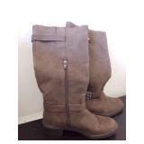 Kelly and Katie Brown Suede Booties (Size 8)