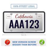 QiqaMole 2 Pack Silicone License Plate Frame, Front Back License Plate Cover, License Plate Bracket Holder Rust-Proof Rattle-Proof Weather-Proof for US CA Standard Car & 2Pcs Water Coaster (Black)