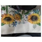 Ramirar Watercolor Yellow Sunflowers Blue Flowers Summer Decorative Lumbar Throw Pillow Cover Case Home Living Room Bed Sofa Car Cotton Linen Rectangular 12 x 20 Inches