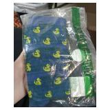 Roits Men Duckies Blue Socks 8-12 - Fun Patterned Cool Funny Happy Colorful Gift Funky Design Rubber Duck Accessories Animal