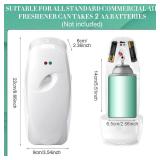 Maxcheck 4 Pcs Automatic Air Freshener Spray Dispenser Wall Mounted Automatic Spray Dispenser Air Freshener Spray for Bathroom Battery Operated Free Standing for Room Restroom Sprayer(White)