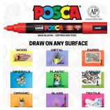 POSCA 8-Color Paint Marker Set, PC-5M Medium