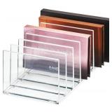 iDesign The Sarah Tanno Collection Plastic Cosmetics and Makeup Palette Organizer, 7-Compartment, Clear, 20.3 cm Ã 10.1 cm Ã 7.6 cm