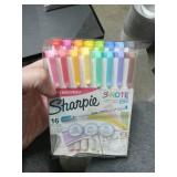 Sharpie S-Note Duo Dual-Ended Creative Assorted Colors Fine & Chisel Tips 16-Ct