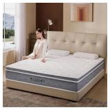 12 Inch Queen Mattress Memory Foam and Spring Hybrid Mattresses,Medium Firm Feel Grey Queen Mattress in a Box,Quality Comfort and Adaptive Support Breathable Cooling Mattresses *Retail $269