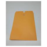 Universal Kraft Clasp Envelope #90 Cheese Blade Flap Clasp/Gummed Closure 9 x 12 Brown Kraft 100/Box -UNV35264