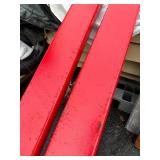 YITAMOTOR Pallet Fork Extension 92 Inch Length 5 Inch Width, Heavy Duty Steel Pallet Extensions for Forklift Truck, Red