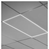 New LED Energy Plus T-Bar Grid Frame Dimmable Ceiling Light, 60W/50W/40W, 2x4, Selectable Wattage & CCT