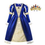 ReliBeauty Medieval Costume Girls Renaissance Princess Queen Costume for Girls Dress up 140