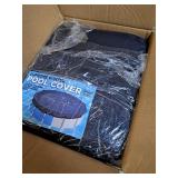 Blue 28 ft Round Pool Cover for Above Ground Pools, Above Ground Pool Cover, Swimming Pool Cover, Winter Pool Cover, Keeps Out Debris, Cold and UV Resistant, Supreme Mesh, Navy Blue - Retail: $75.01