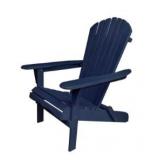 Navy Blue Wooden Adirondack Chair