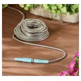 Bernini 100ft No-Kink Metal Garden Hose Lite, Gray