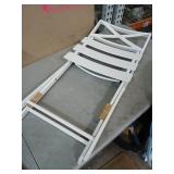 Folding White Metal Chair