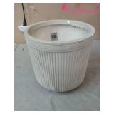 A 12 in. Sandstone Fiber Stone Linea Cylinder - Retail: $89.99