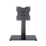 XINLEI Universal TV Stand Base, Table Top TV Stand for 17-43 Inch LCD/LED TVs, Height Adjustable Monitor Mount Stand with Tempered Glass Base Holds up to 88lbs VESA 200x200mm, TS103