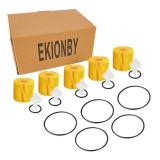 EKIONBY 04152-YZZA1 Engine Oil Filter Kit compatible for Toyota Avalon Camry RAV4 Sienna Lexus ES300h ES350 IS200t RX350 RX450h and More Replace,04152-31090 (Yellow, 5)