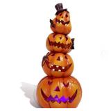 Hodao Halloween Pumpkin Decorations Indoor Halloween Decorations Clearance for Table/Halloween/Window/Present Box/Gift/Courtyard Corridor (Orange Stacked Pumpkins)