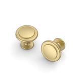 kakapola 30 Packs 1-1/4 Inch Gold Cabinet Knobs, Gold Kitchen Cabinet Knobs, Drawer Pulls and Knobs for Bathroom, Closet, Cupboard and Dresser- Gold Hardware for Cabinets